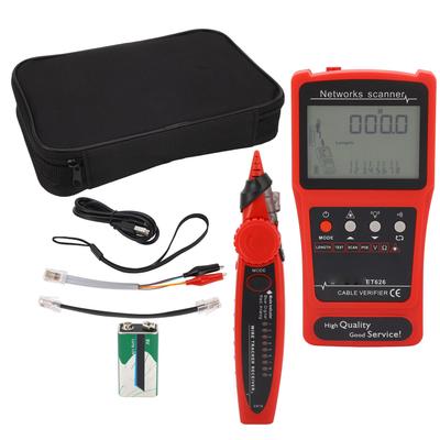 Network Cable Tester Tracer Kit Multifunctional CAT5 CAT6 Ethernet Wire Locator with Red Light Pen POE Circuit Test