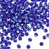1box Baking Paint Glass Beads Round with Blue 6x5mm Hole: 1.2mm About 63~68pcs/strand 13.70~15.04(34.8~38.2cm) 4 Strands/box