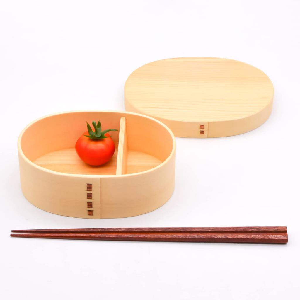 Magewappa Bento 15 X 10 Lunch Box, Wooden, Approx. Cm, Box, One-tier, Natural, A-39-273264