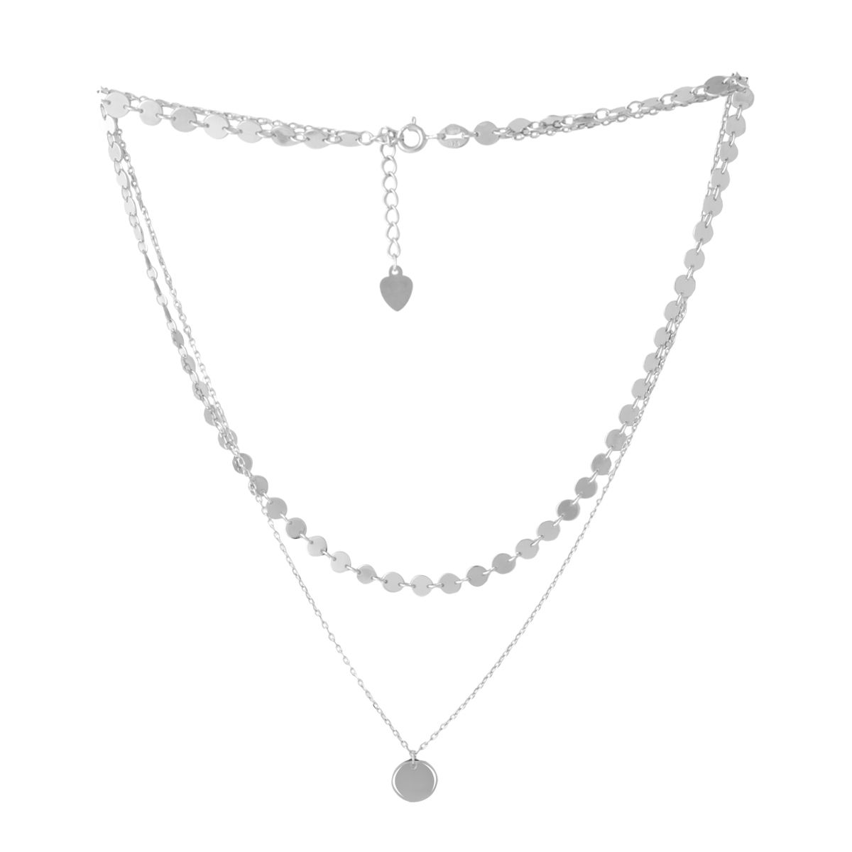 

Срібне кольє без каміння (2052975) 450500