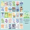 30 Hand-Painted Inspirational Postcards: "Life is a Wilderness" Greeting and Birthday Gift Cards