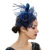 Feather Headpiece Women Mesh Hat Hair Band Headband Wedding Accessories Feather Headband Hat Party Hairpiece
