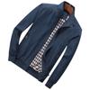 Men's Jacket Spring and Autumn Autumn and Winter New Korean Version Trend Middle-aged and Elderly Large-size Stand-up Jacket Men's Clothing