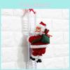 Bezaubernde elektrische Kletterleiter Weihnachtsmann Weihnachtsfeier Musik Figur Deko Geschenk Spielzeug