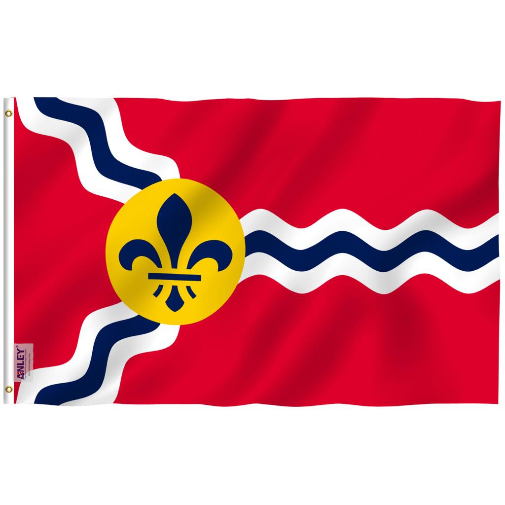 Anley Fly Breeze 3x5 Ft City of St Saint Louis Flag - Saint Louis Missouri Flags