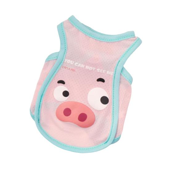 

Summer Cooling Dog Vest Ice Silk Mesh Sleeveless Dog T-Shirt Breathable Pet Tank Top for Small Medium Large S рожевий
