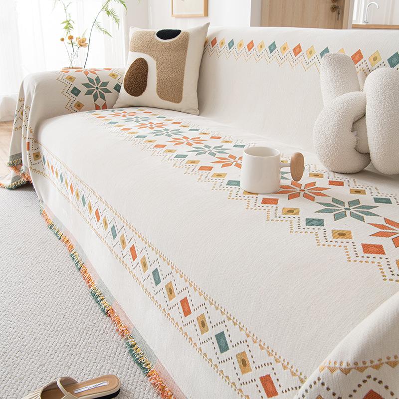 Nordic Minimalist Style Sofa Towel Full Cover Cloth Chenille Non-Slip All-Inclusive Sofa Cover Universal Cover Four Seasons Universal