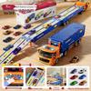 Children's Engineering Toy Set: Large Truck, Crane, Excavator, and Container Truck - Perfect Gift for Boys