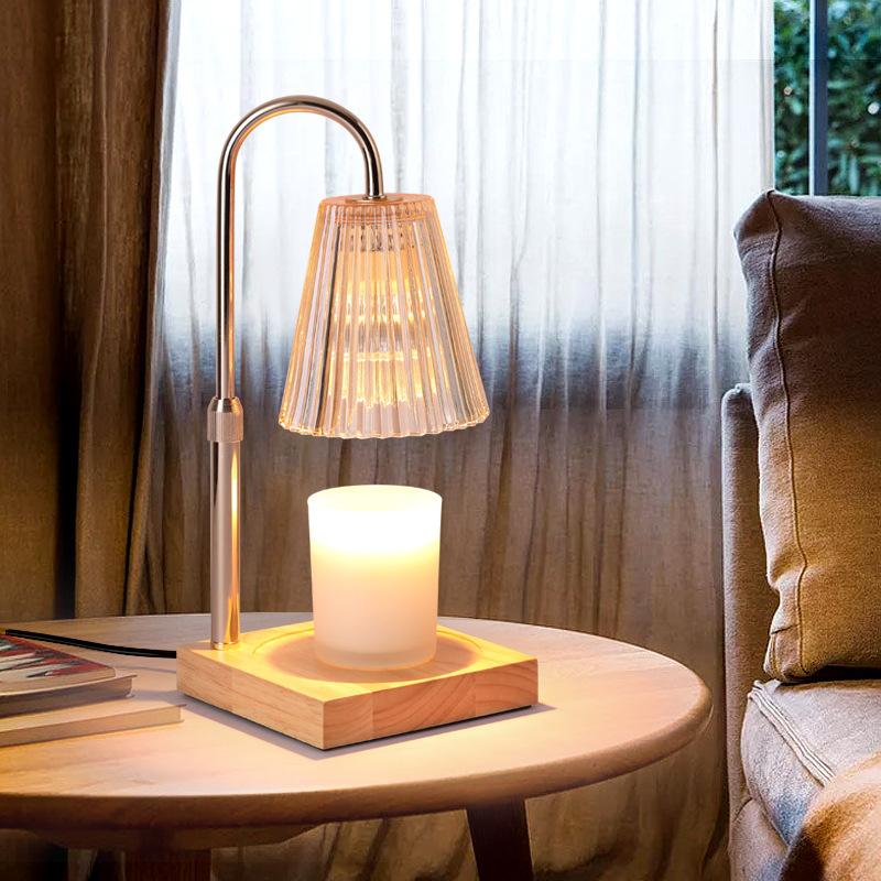 Smart Aroma Lamp with Timer & Height Adjustment Nordic Retro 2-in-1 Oil Diffuser and Candle Warmer