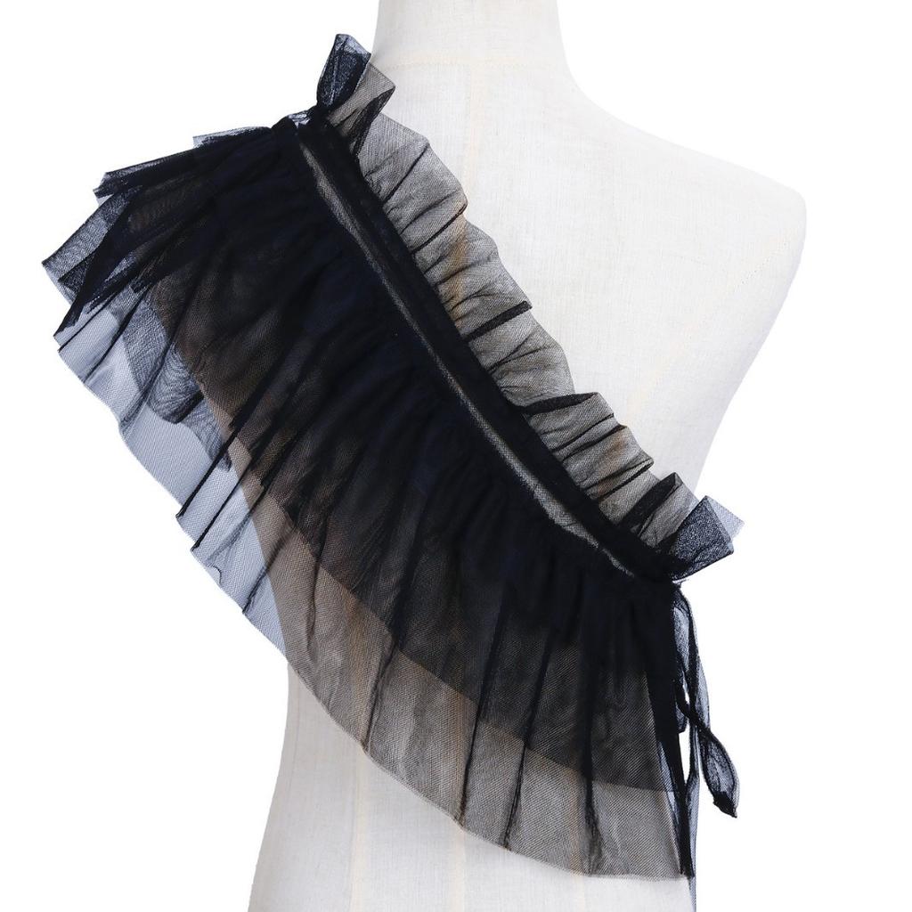 Ladies' Puffy Net Scarf Fake Collar Cosplay Accessory Makeup Ball Program Host Costume Prop