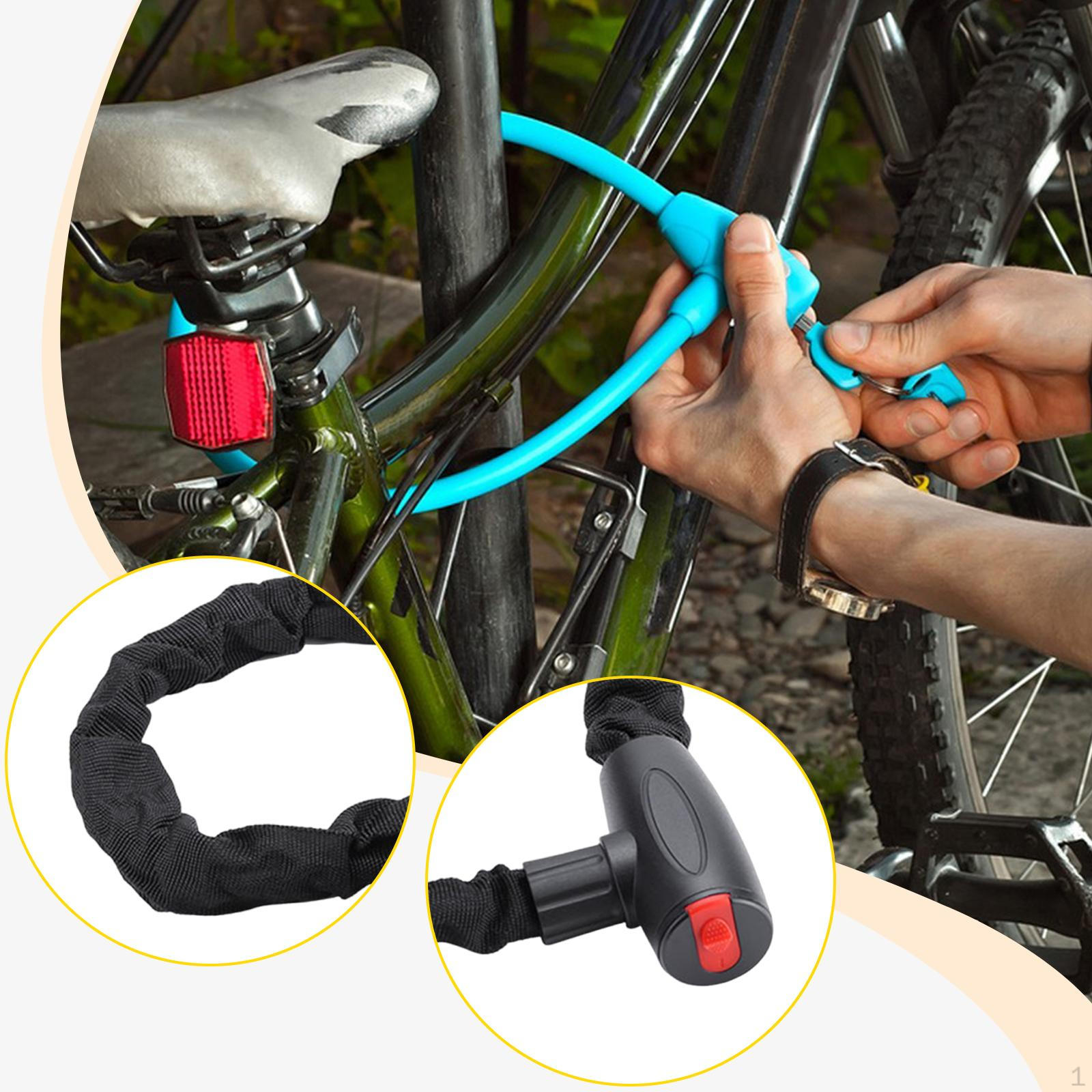 

Lock Anti Thefts Accessories Portable Black Simple Installation Fittings Replacement High Length 60 cm