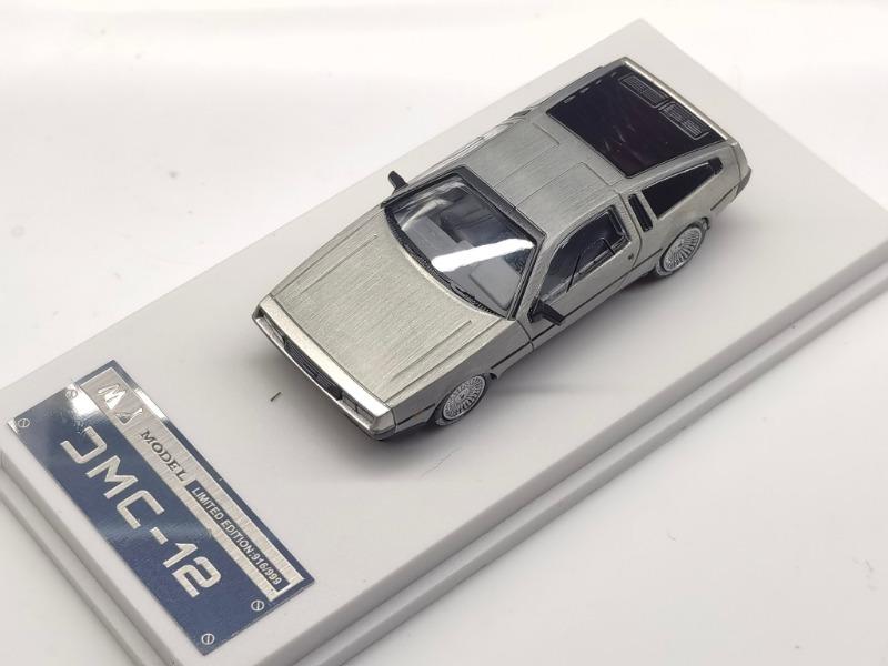 

MJ 1/64 Металевий Назад у Майбутнє Машина Часу DMC-12 Лита Модель Автомобіля Класична Металева Точність Колекція Автомобілів Дисплей Подарунок