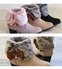 Kids Boots for Easy To Walk Heart 21cm [Arch Contact] Girls, Heels, In, Cute, Fur, Charm, Ribbon, Children, 6554, Oak,
