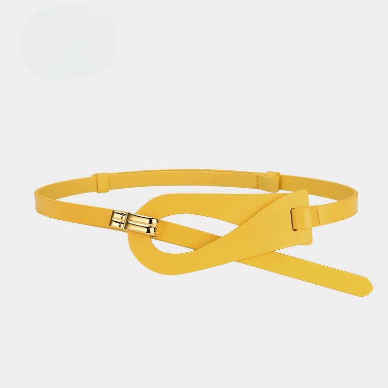 Two-layer Cowhide Belt for Women's Non-hole Adjustment Exterior Decoration Genuine Leather Belt Versatile Dress Jeans Belt for Women's Waist Seal