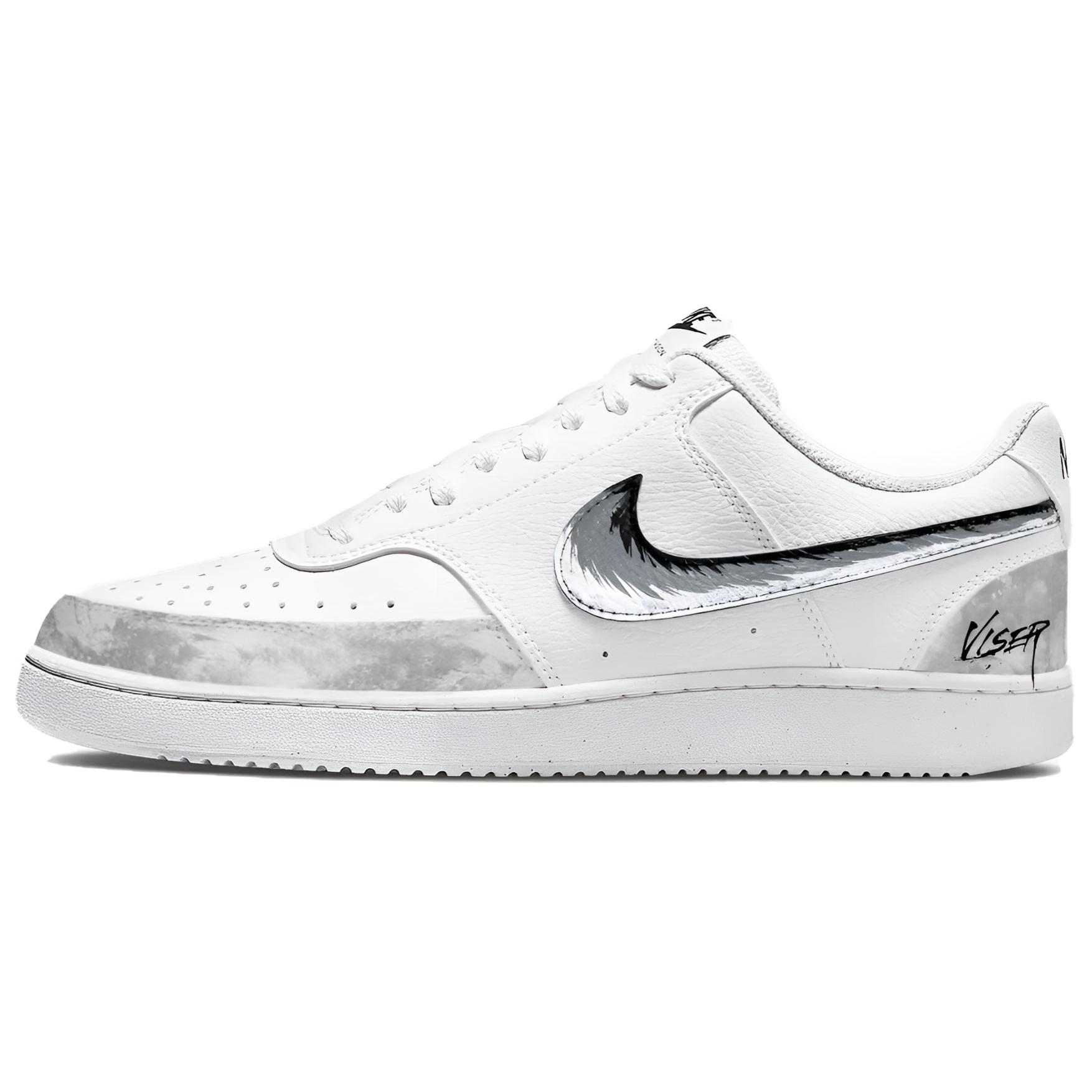 

Nike Court Vision 1 Dawn Of Joy Abrasion Resistant Low top Skateboard Shoes Men s Gray White DH2987-101(team488-) 39