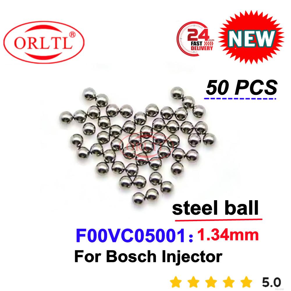 50PCS F00VC05001 1.34mm Diesel Injector Repair Kits Steel Ball F00VC05008 Ceramic Ball F00VC05009 1.5mm for Bosch Sprayer Nozzle