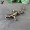 Copper Lizard Statue Solid Animal Sculpture Desktop Ornament Antique Bronze Home Decorations Accessories Crafts Collection
