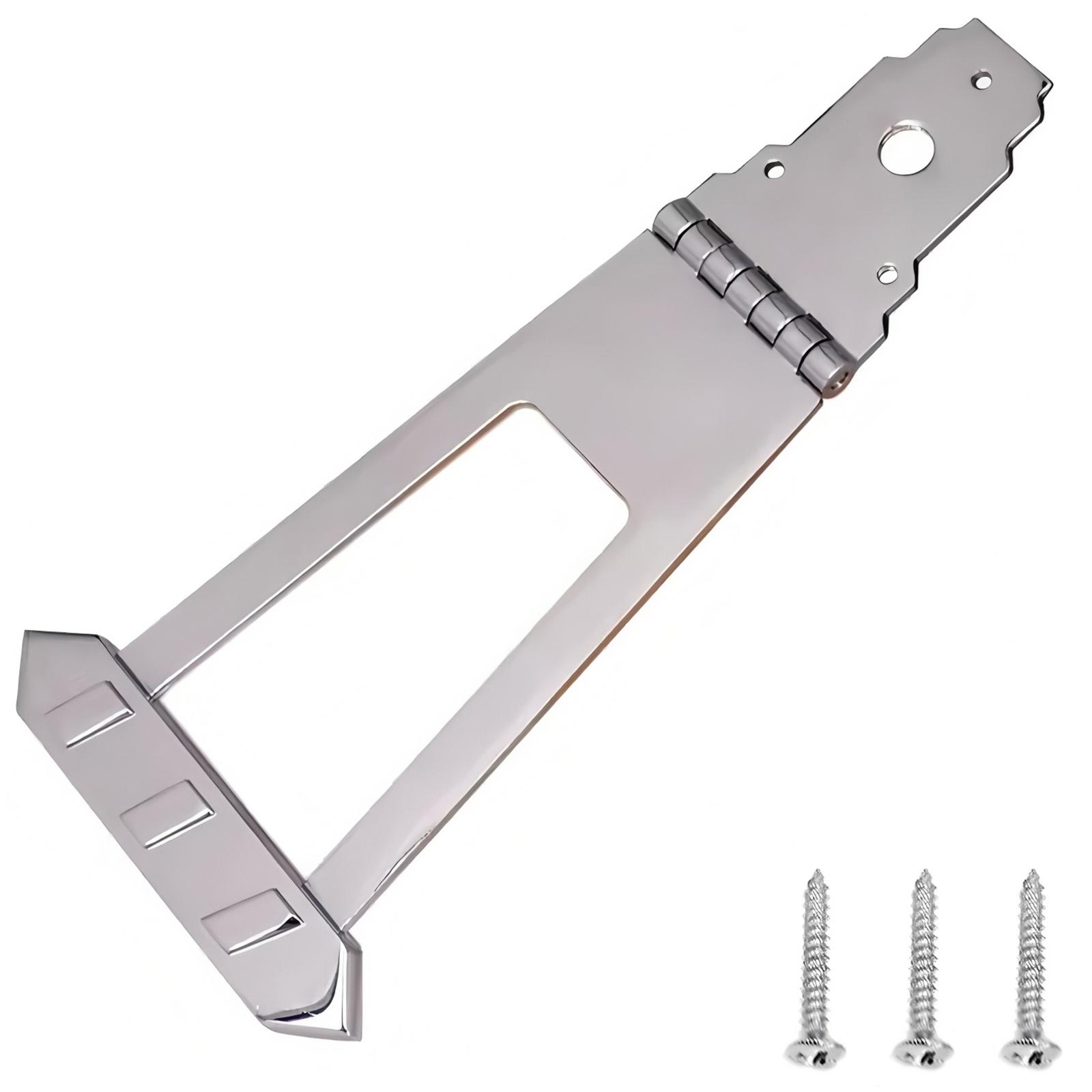 6 String Trapeze Tailpiece with Mounting Screws Jazz Guitar Bridge Tailpiece Metal for Jazz Archtop Semi-Hollow Guitars Parts