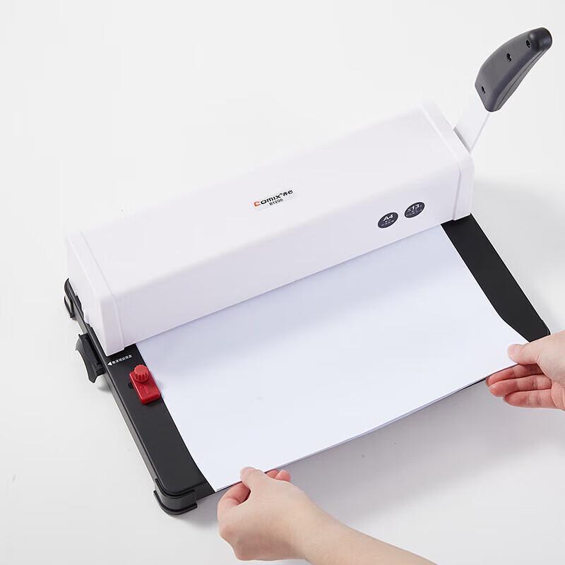 COMIX 10-Hole Financial Clip Binding Machine CN plug (adapter included)