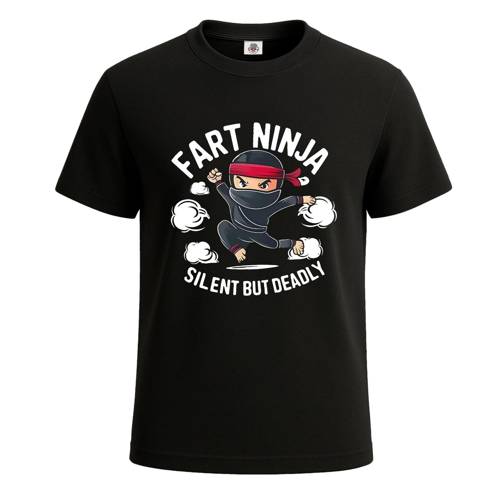 Fart Ninja Silent But Deadly Funny Novelty Gift Party Joke Mens T Shirt Tee Top S разноцветный