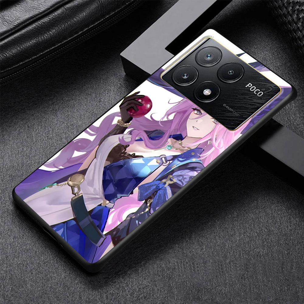 Jade Honkai Star Rail Case for Xiaomi Poco M3 X3 NFC X5 M5s M4 Pro 5G F3 Black Silicone Soft Phone Cover Coque