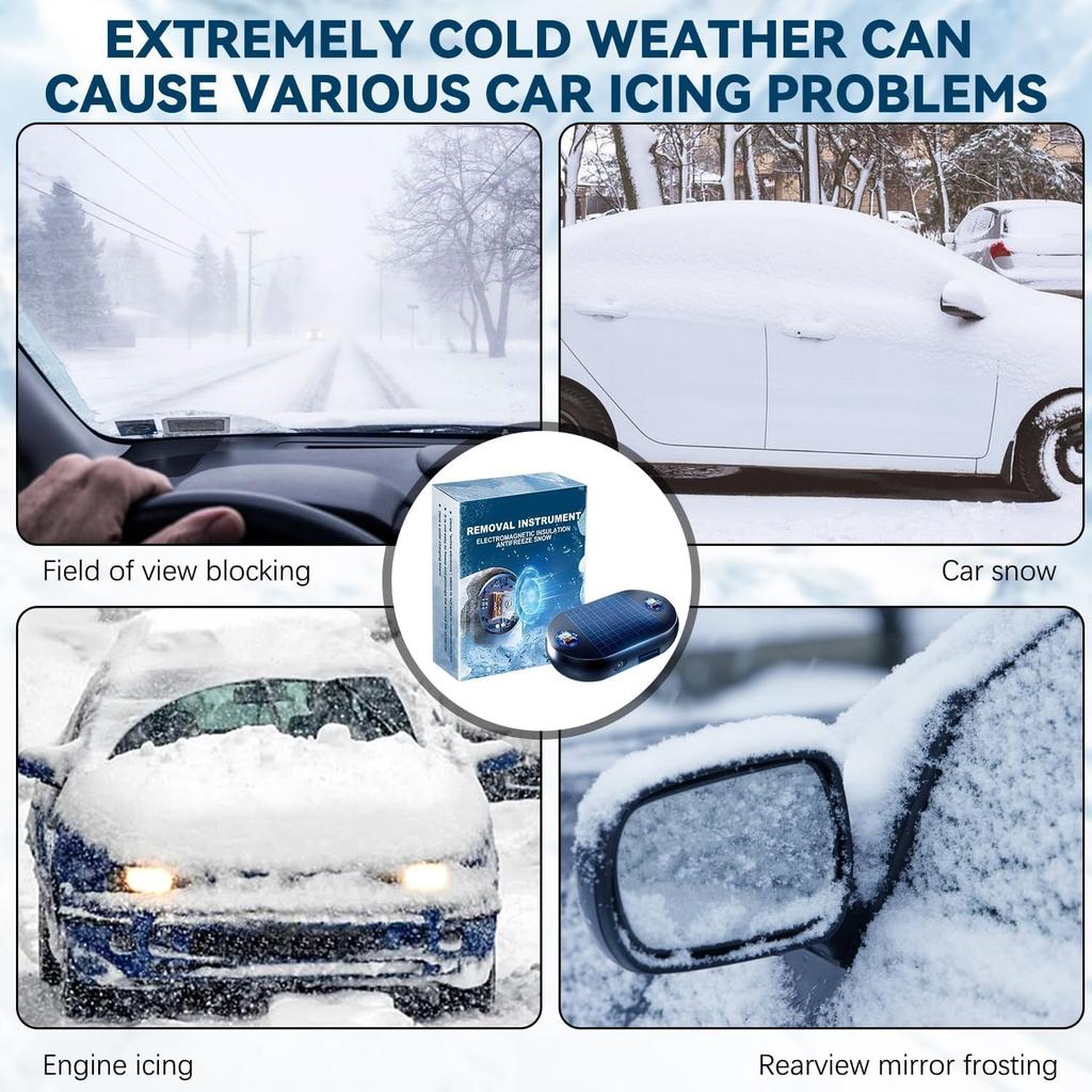 2-Pack Anti-Freeze Electromagnetic Car Snow Removal Device, Car Interference Antifreeze trument for Winter Commute Ice Frost Removal on Cars