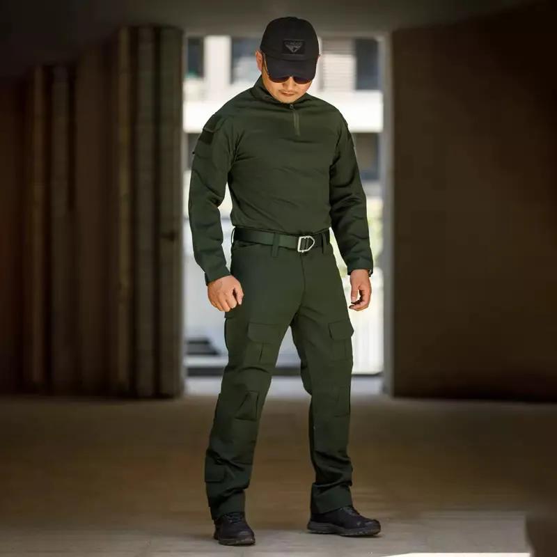Men Clothing Green Tactical Suits Outdoor Uniform Training Suit Hunting Shirts Cargo Pants Paintball Mens Sets Wear Resistant