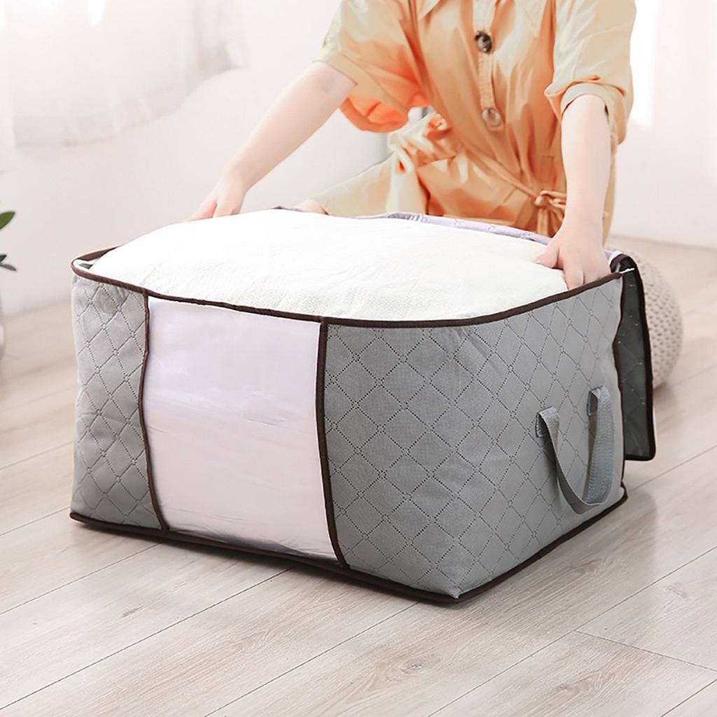 Foldable Storage Bag Clothes Blanket Quilt Closet Sweater Organizer Box Pouches