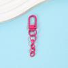 10Pcs Lobster Clasp Spring Buckle With Chains Colored Keychains For Diy Jewelry Making Key Ring Hooks Bags Buckle