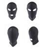 3 Hole Mask Hood Sexy Toys Open Mouth Eye Bondage Party Mask Cosplay Slave Punish Full Face Headgear Adult Game  Bondage Set
