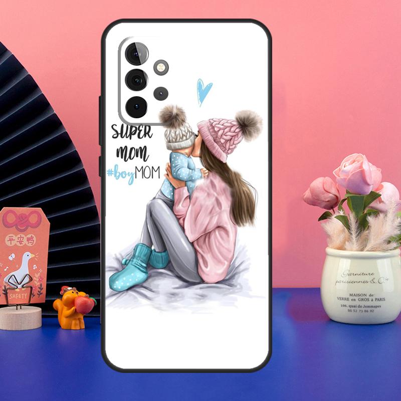 SUPER MOM MOTHER MAMA CUTE BABY Case For Samsung Galaxy A54 A34 A24 A14 A73 A53 A33 A23 A13 A52 A32 A22 A12 A51 A71 Cover