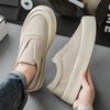 2025 Beige Loafers Man Comfortable Cloth Platform Casual Shoes For Man Lightweight Trendy Slip-on Driving Shoes Man Summer Shoes