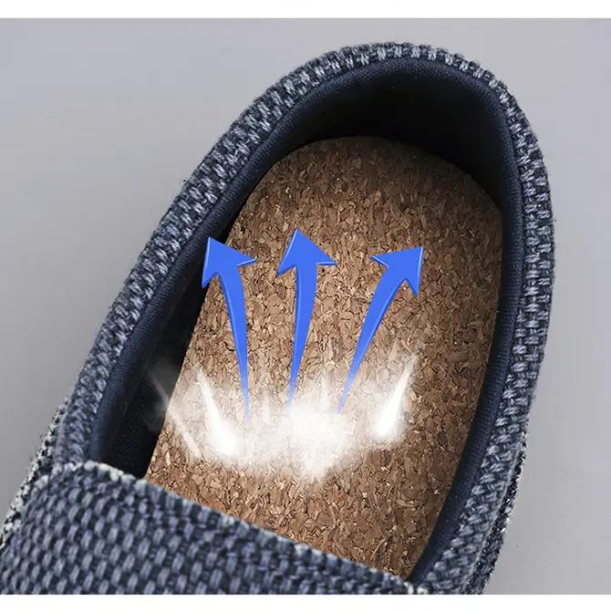 Herren Slipper Stoffschuhe Casual Loafer Canvas Freizeit Vintage Bootsschuhe