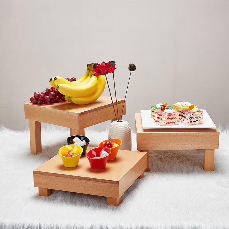 Набор деревянных подставок для десертов и для демонстрации Huabeishi