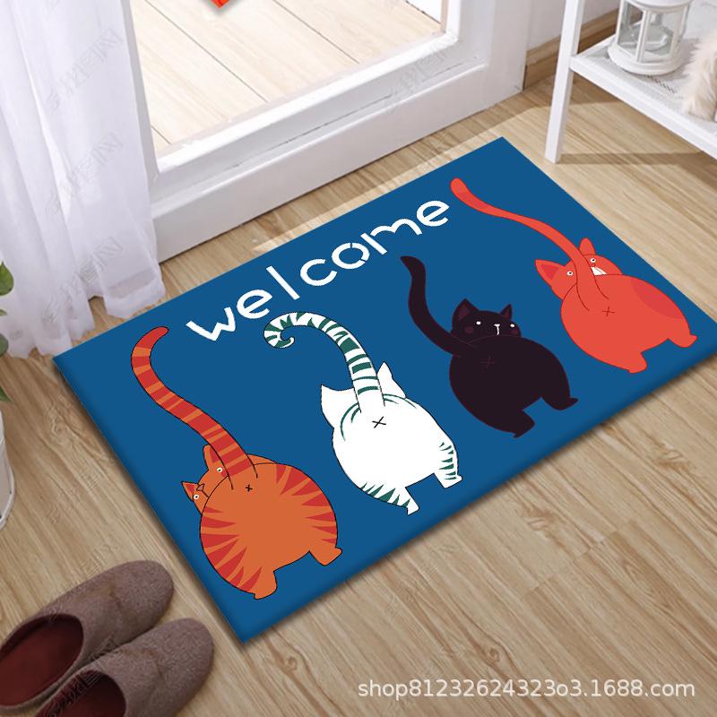 Absorbent Bathroom Door Mats: Cute and Functional Stepping Mats for Home and Toilet Entrances