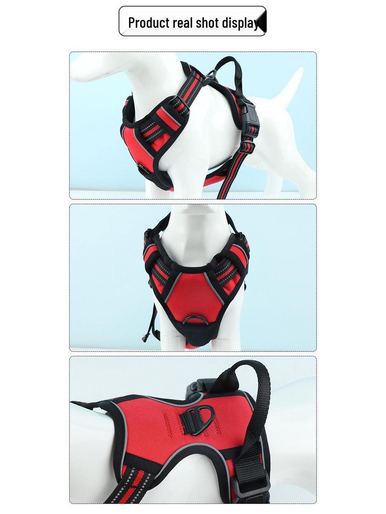 Reflective No-Pull Dog Harness and Leash Set for Large Dogs