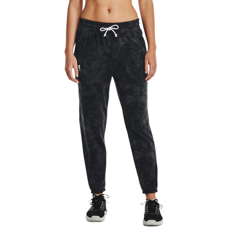 Under Armour Tie-Dye Print Jogginghose mit Kordelzug Damen Jogginghose Schwarz 1373040-001