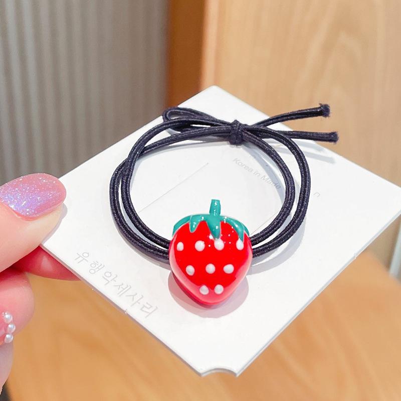 Exquisite Rhinestone Four-Leaf Clover Hair Tie - High Elastic Ponytail Rubber Band