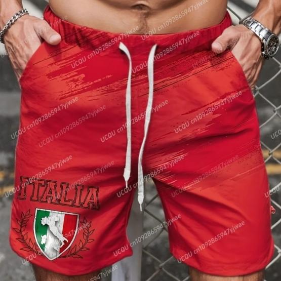 Boxing Shorts Pants Italy 3D Print Fighting Training MMA Unisex Men Women Quick Dry Fitness Gym Sport Workout Casual Streetwear