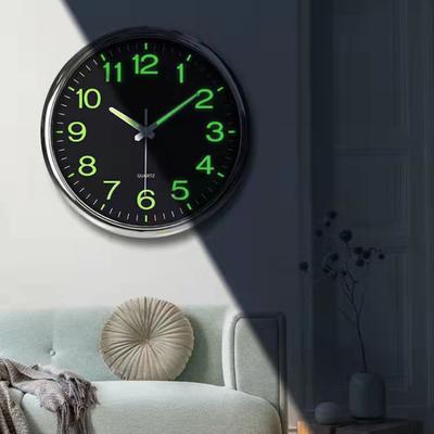 Ceas de perete Yousheng, strălucitor, silențios, luminos, ușor de citit, dormitor, sufragerie, ceas de perete minimalist pentru bătrâni