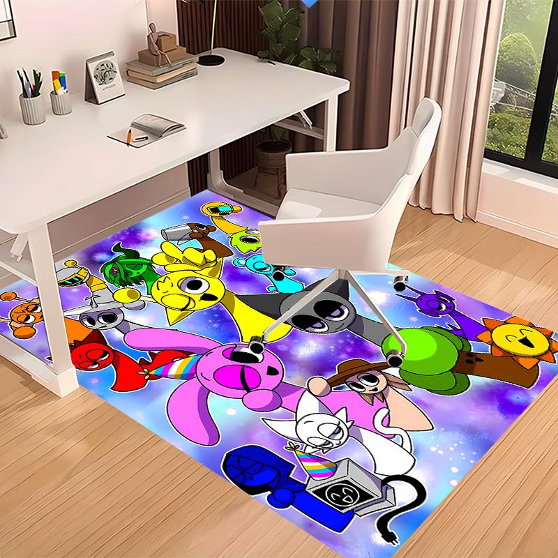 Sprunki1 Printed Absorbent Washable Carpet, Non-Slip Bathroom Mats, Kitchen Rugs, Yoga Mat,Living Room Entrance, Camping Picnic Rugs
