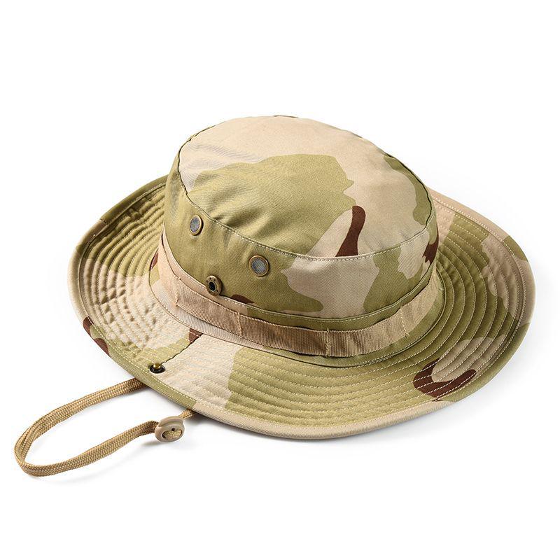 Men's Tactical Sun Protection Hat: Large Brim Outdoor Mountaineering, Fisherman & Cowboy Style, Foldable Bennie Hat.