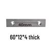 304 Stainless Steel Multi-hole Rectangular Nut for Aluminum Profiles, Square Double Hole, Available In Sizes M4, M5, M6