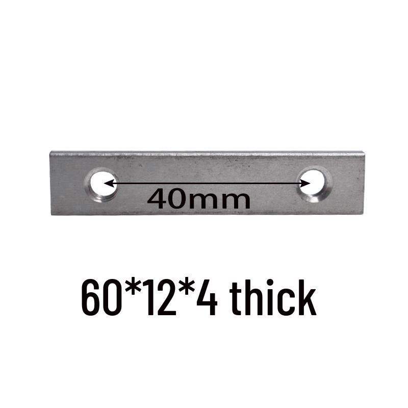 304 Stainless Steel Multi-hole Rectangular Nut for Aluminum Profiles, Square Double Hole, Available In Sizes M4, M5, M6