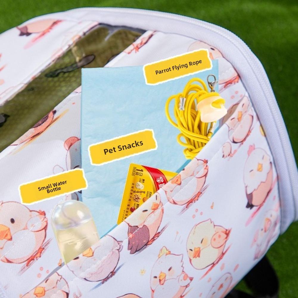 Large Space Parrot Outdoor Bag Adjustable Straps Bird Outing Cage Bird Carry Bag Pet Outing
