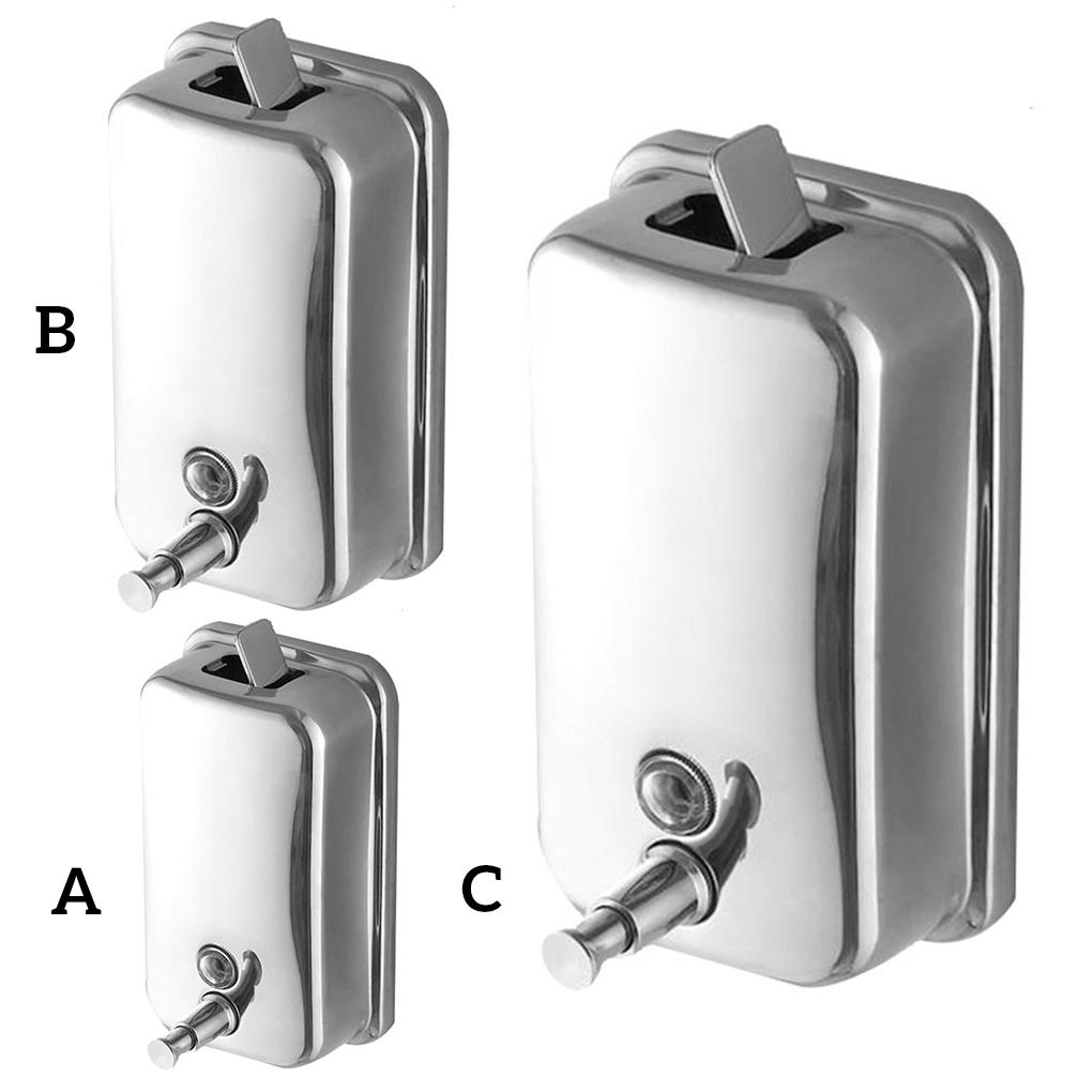 

Refillable Handwash Dispenser Home Hotel Kitchen Lavatory Stainless Steel Shower Gel Container Dispensing Tool Accessories