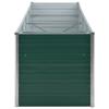 VidaXL Lit surélevé de jardin Acier galvanisé 320x80x77 cm Vert