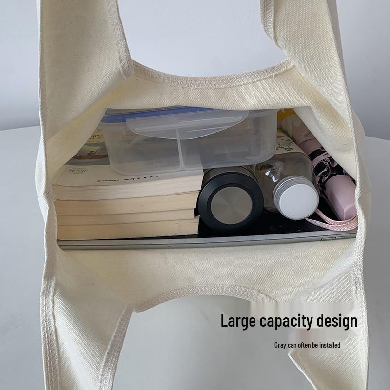 Elegant Black Butterfly Embroidered Canvas Bag - Large Capacity, Versatile Shoulder Bag for Women