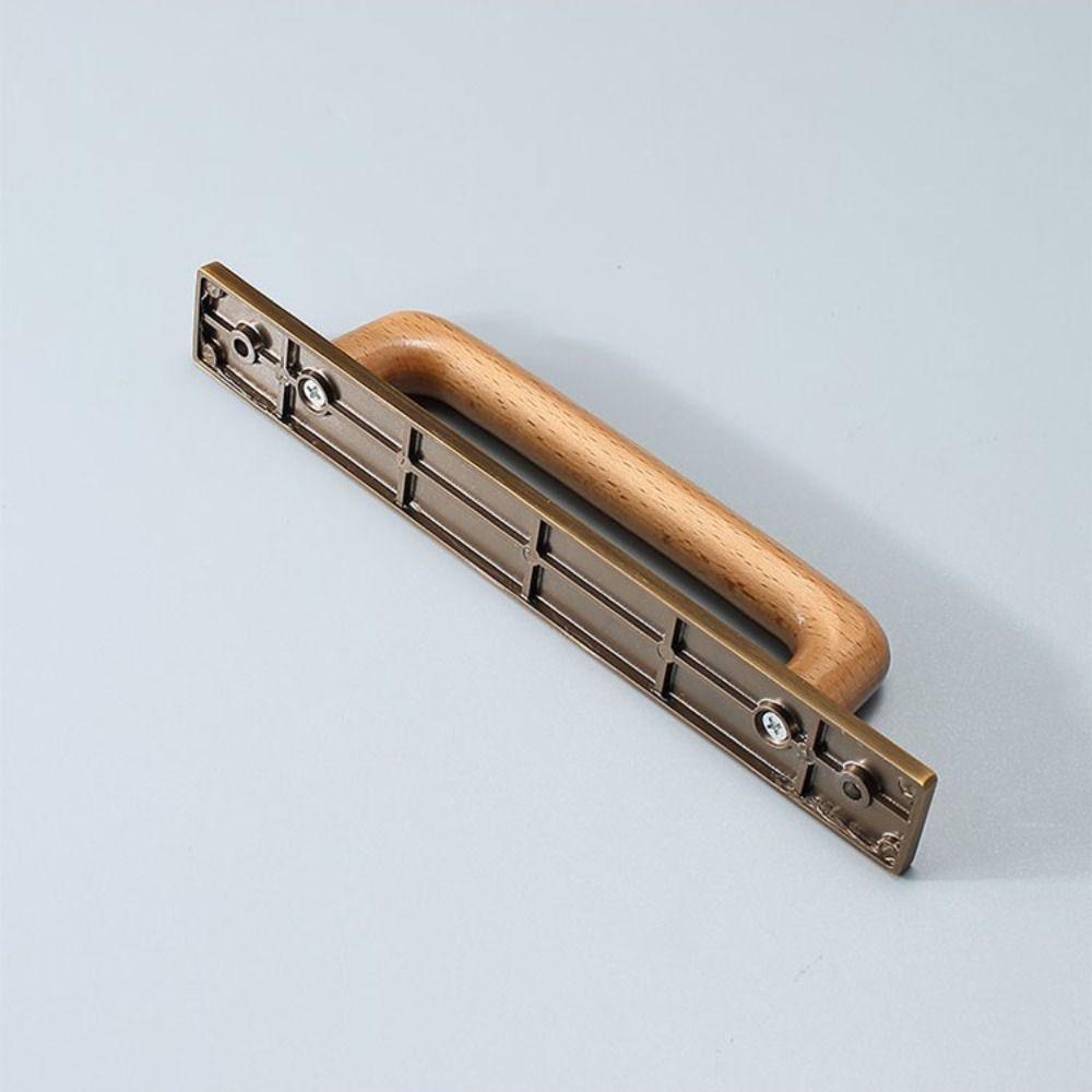Antique Solid Wood Cabinet Handle Decorative Cabinet Pull Cabinet Doors Retro Pull Handle  Cupboard