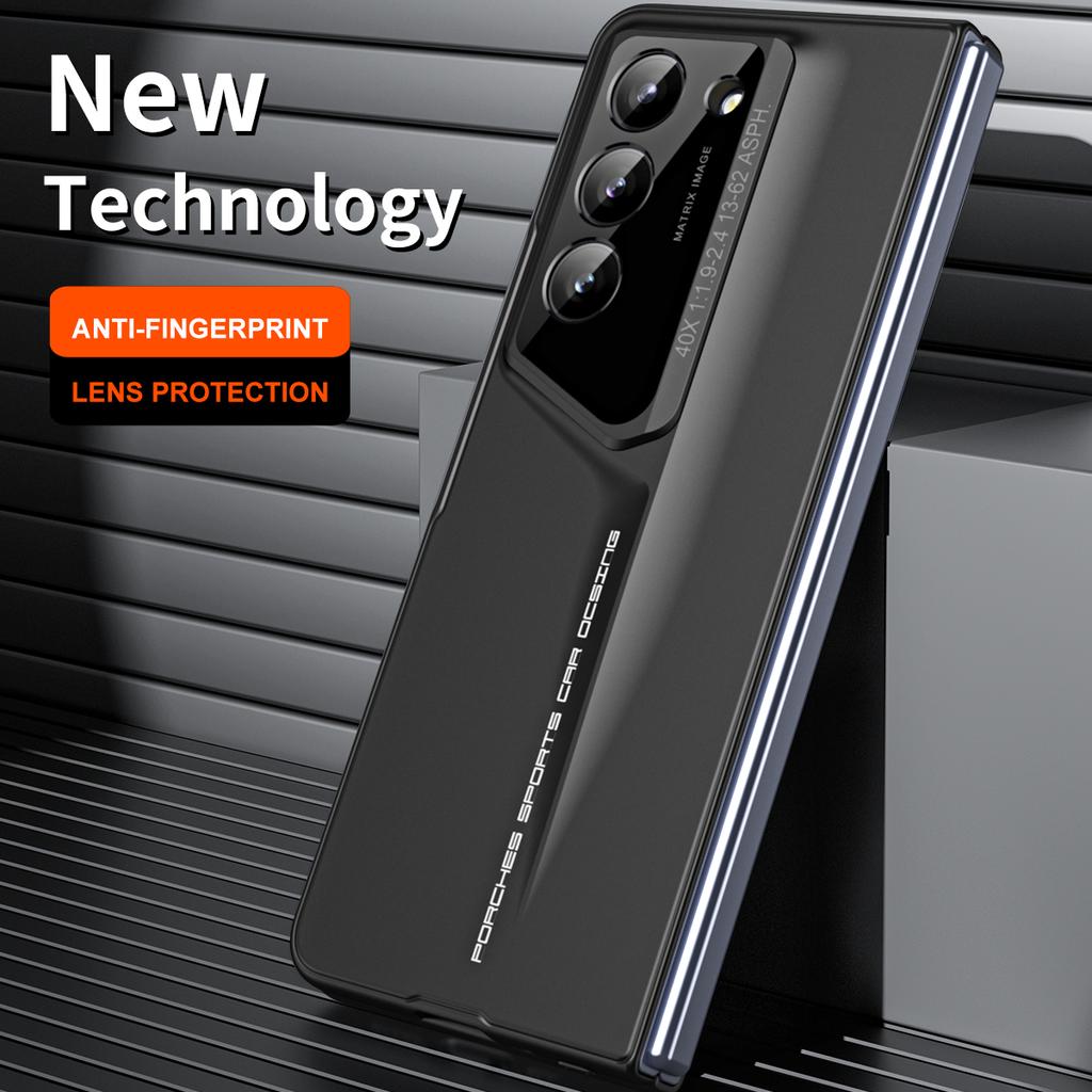 Anti-Shock Luxury Full Cover Case for Samsung Galaxy Z Fold 5 Fold5 5G Fold 4 Fold4 Tempered Glass Protector Film Cases
